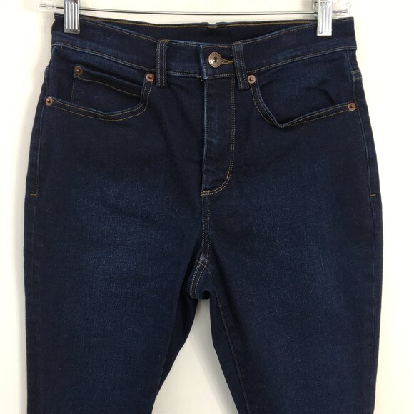 Duluth Trading Co. High Rise Dark Wash Skinny Jeans Size 2 EXCELLENT Condition - Picture 2 of 7